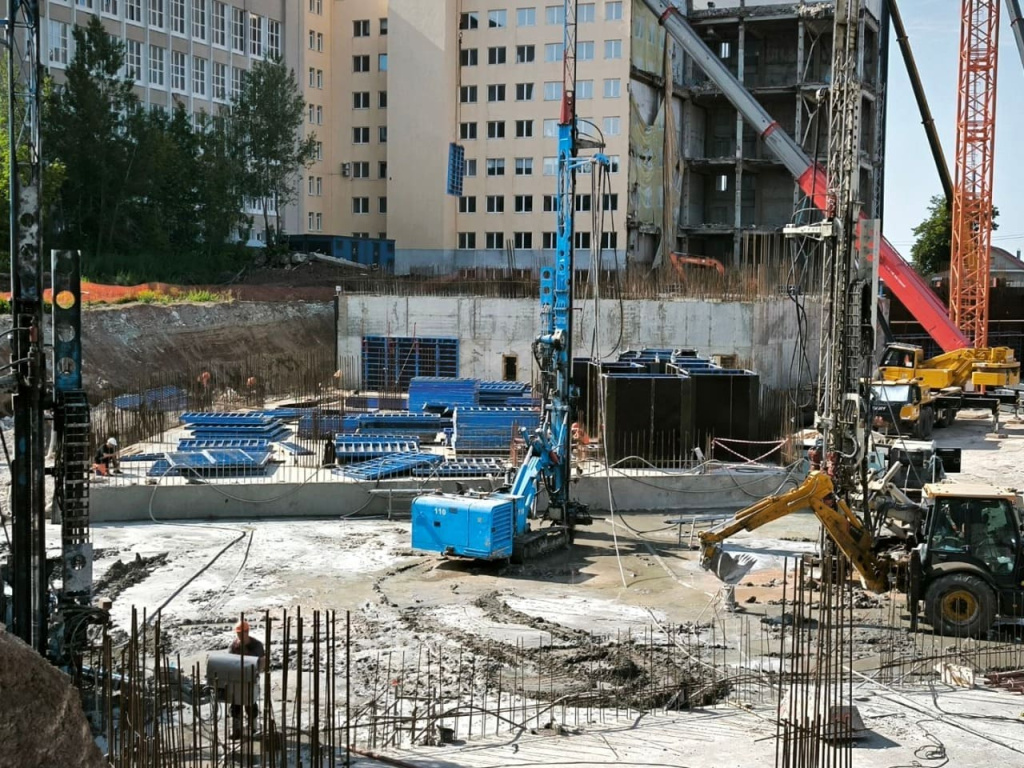 Площадное закрепление фундамента технологией jet grouting